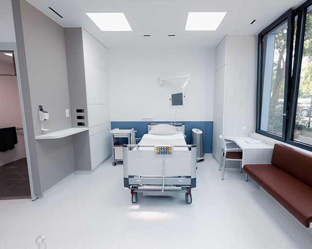 Blick ins Patientenzimmer der Zukunft. 