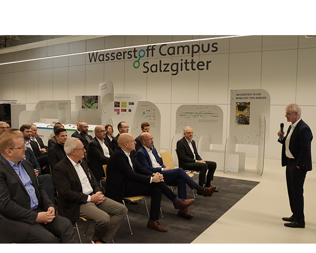Begrüßungsrede des Oberbürgermeisters der Stadt Salzgitter Frank Klingebiel während der Veranstaltung zur Vereinsgründung des Wasserstoff Campus Salzgitter e.V..