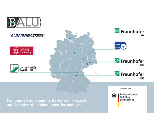 Im Verbundprojekt BALU entwickeln sieben Partner aus Forschung und Industrie die Technologie der Aluminium-Graphit-Dual-Ionen-Batterie (AGDIB) weiter. 