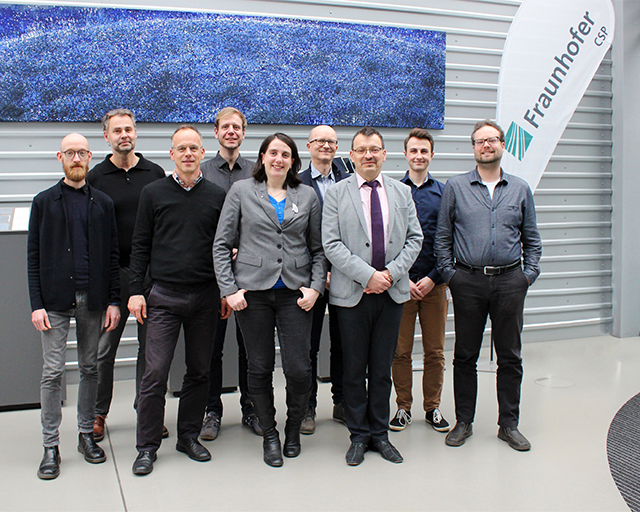 The Fraunhofer team an the kick-off of the ”Neo-PEC” joint project.