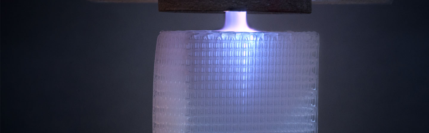 Infiltration  of an additively manufactured structure with plasma.