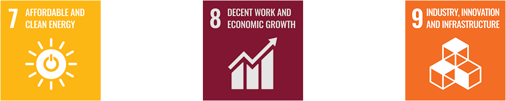 Sustainable Development Goals 7, 8, 9