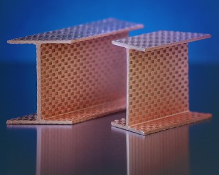 3D CFRP component after laser pretreatment followed by metallization.