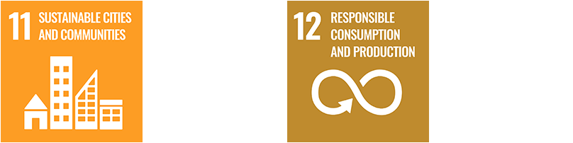 Das 11. und 12. Ziel für nachhaltige Entwicklung der UN.