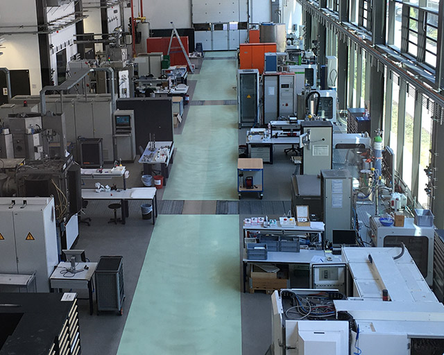 View of the technical center at the Fraunhofer IST.
